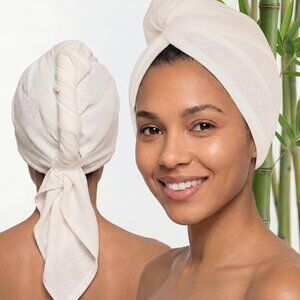 Bamboo Fiber Hair Towel Wrap for Women, Made for Advanced Absorption Anti-Frizz